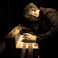 Mark Korven plays the Apprehension Engine, a frankenmachine that's designed to make spooky sounds.